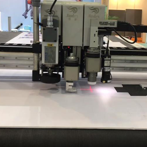 KT board V-groove vibration knife cutting video